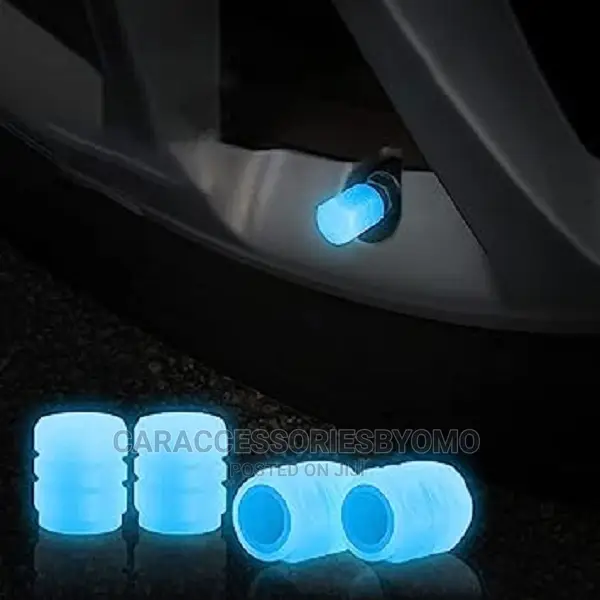 4PCS Car Tire Valve Cap Glow in Dark