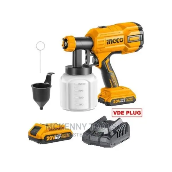 Cordless Spray Gun 20v With Single Battery and Charger