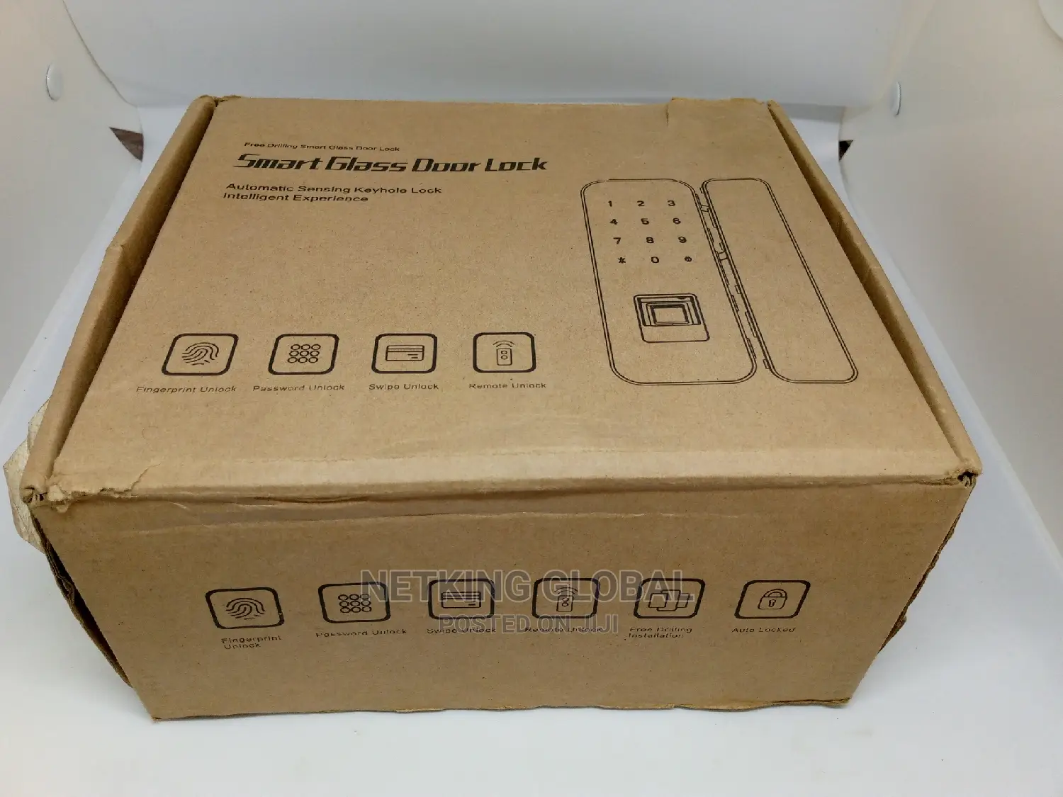 Fingerprint Smart Glass Door Lock LS-DL301A