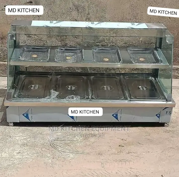Food Warmer 4 Plates Down and 4 Plates Up