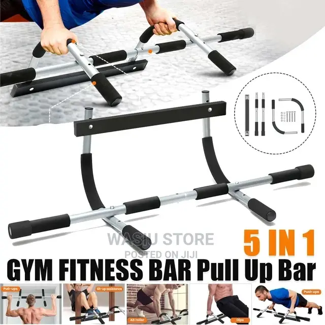 Door Trainer Iron Gym Push Up, Upper Body Workout Bar