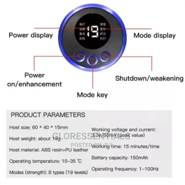 Rechargeable EMS Massager Device