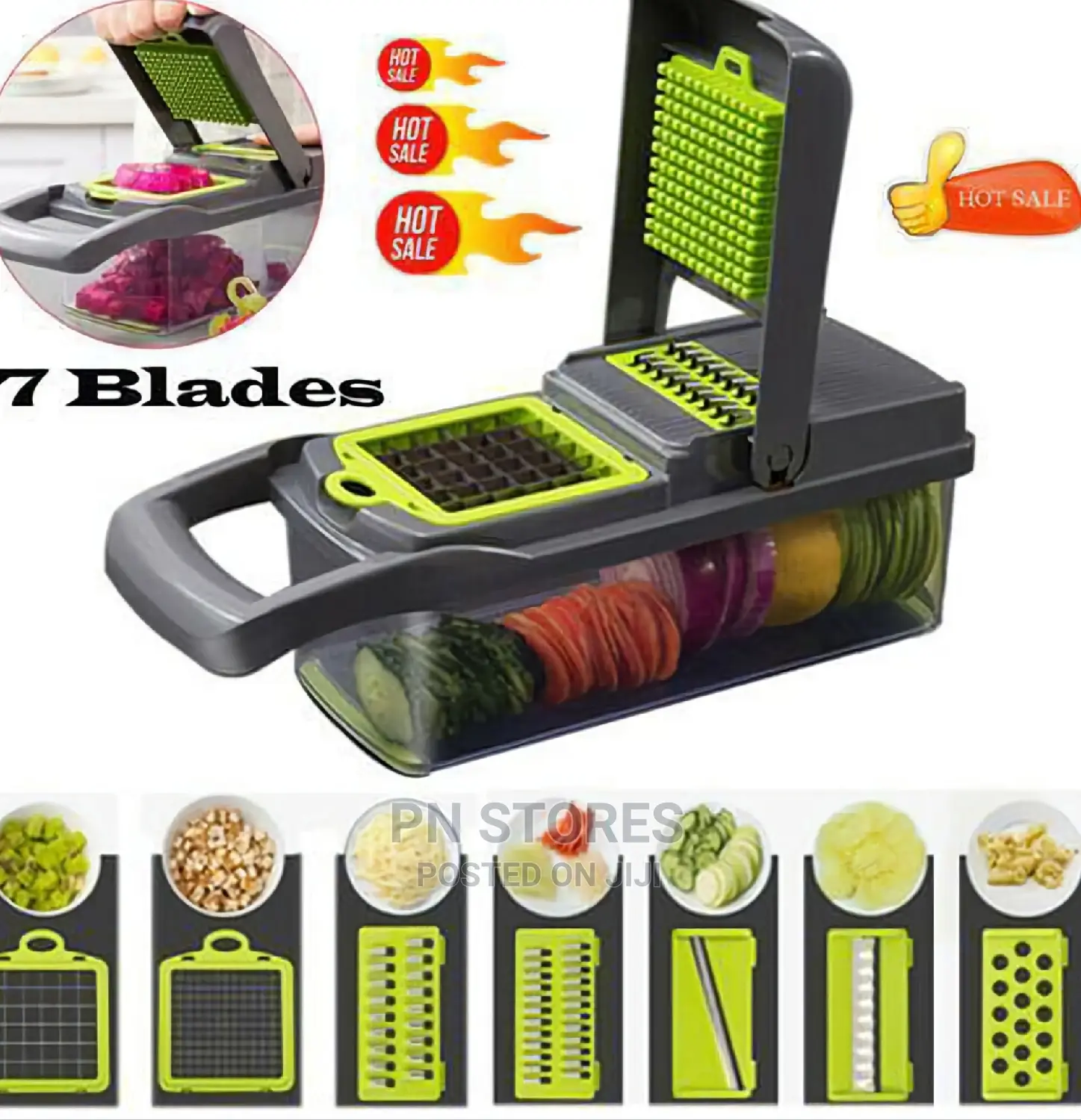 7 in 1 Vegetables Cutter Grater