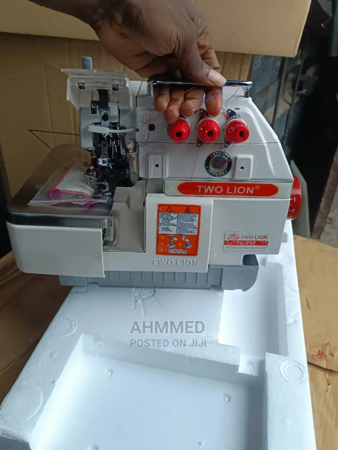 Two Lion Three Thread Industrial Overlock Machine