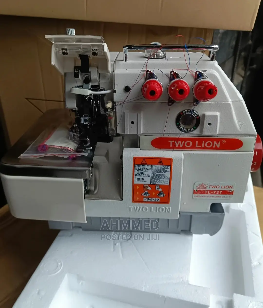 Two Lion Three Thread Industrial Overlock Machine
