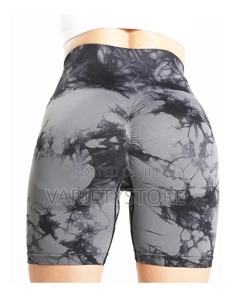 New Tie Dye Seamless Yoga Shorts Women Gym Shorts Tights