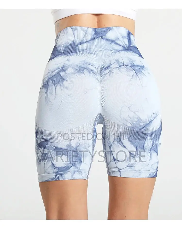 New Tie Dye Seamless Yoga Shorts Women Gym Shorts Tights