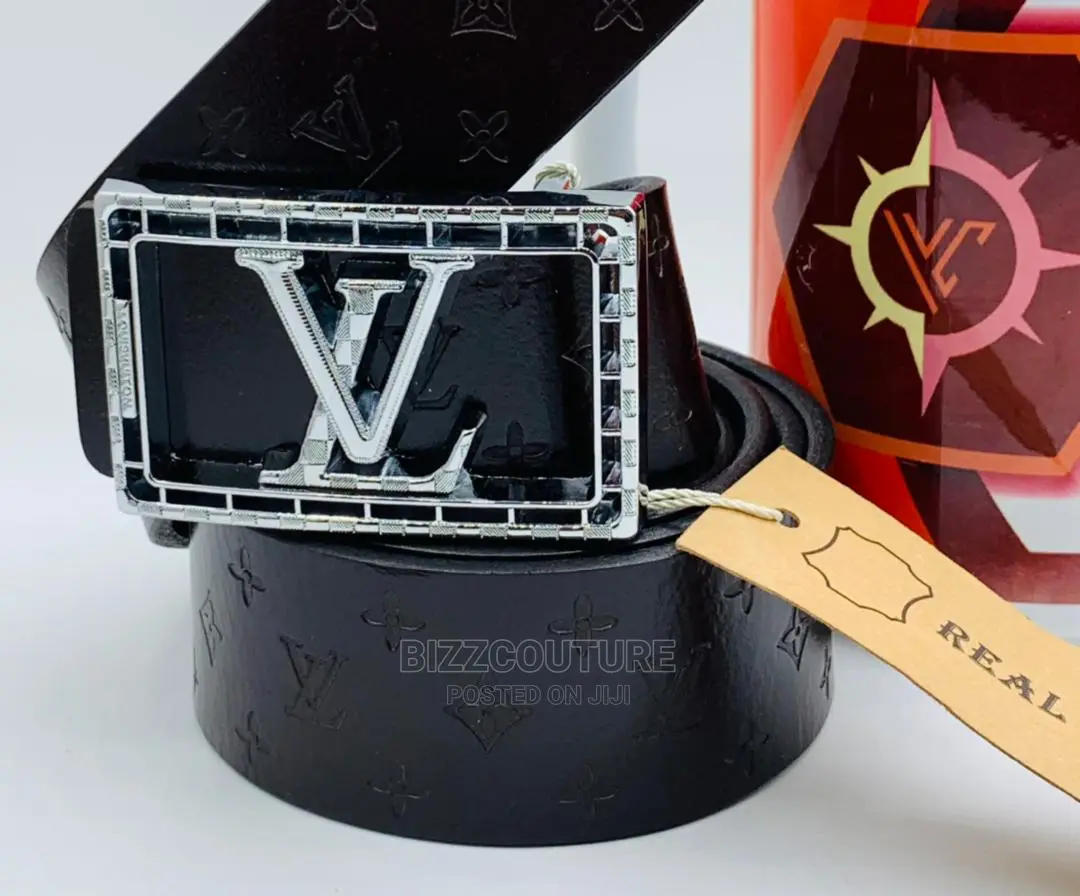 Original LOUIS VUITTON Leather Belts Available in Store