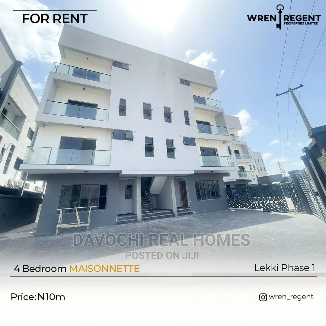 4bdrm Duplex in Lekki Phase One for rent