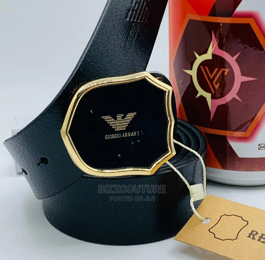 Original EMPORIO AIRMANI Leather Belts Available in Store