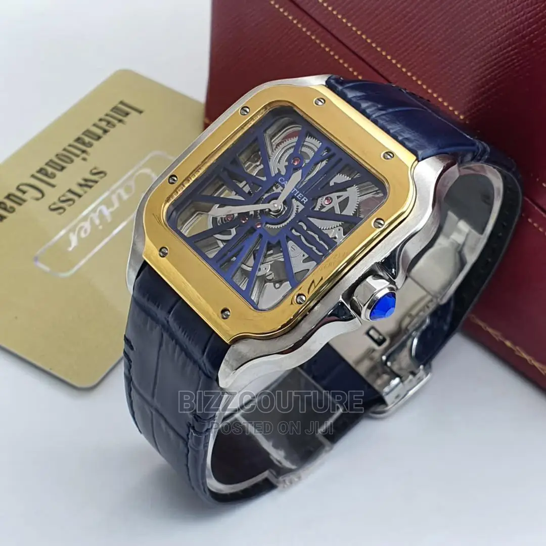 Original CARTIER Mechanical Leather Strap Available Instore