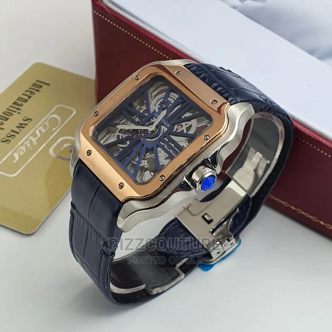 Original CARTIER Mechanical Leather Strap Available Instore