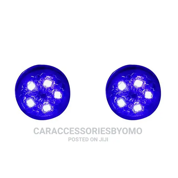 2pcs Magnetic Wireless Car Door Open LED Warning Light-Blue
