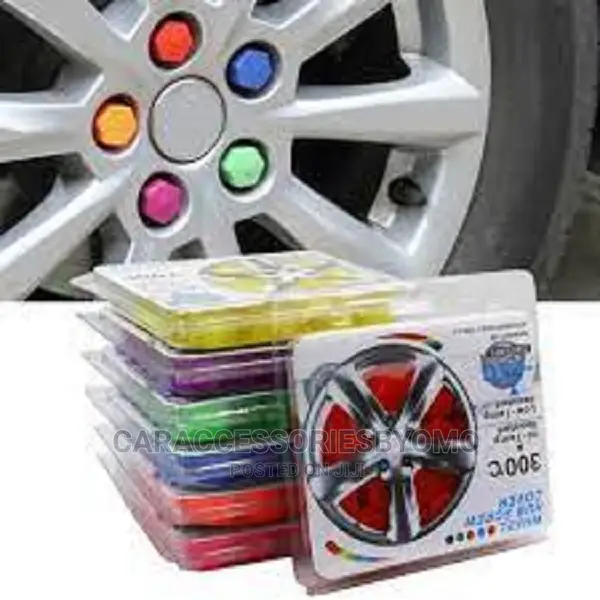 Silicone Hollow Tyre Car Wheel Hub Caps Screw Cover