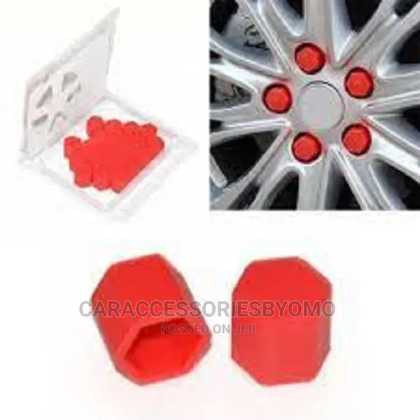 Silicone Hollow Tyre Car Wheel Hub Caps Screw Cover