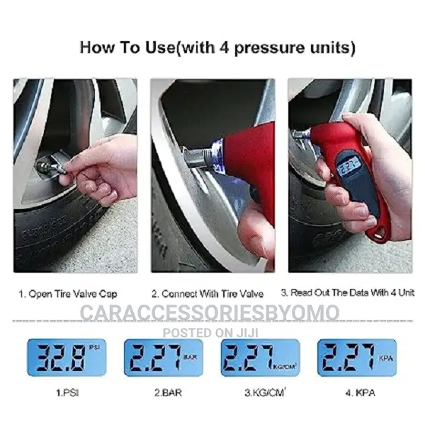 High Accuracy Digital LCD Display Tyre Guage Pressure Gauge
