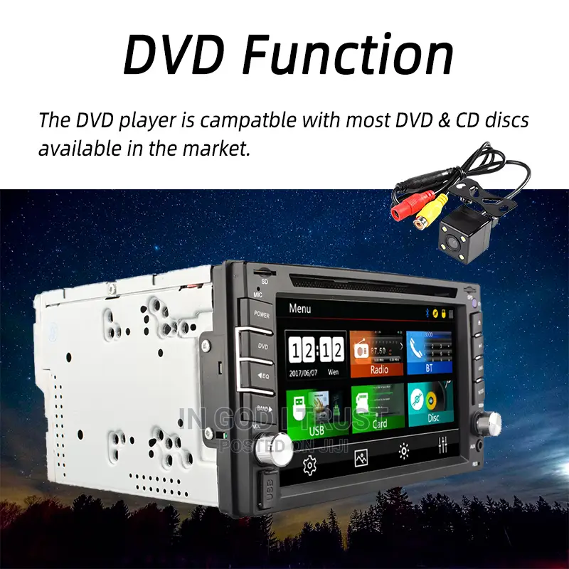 MP5 Player 2 Din Radio DVD/CD Player 7" Remote Control Car