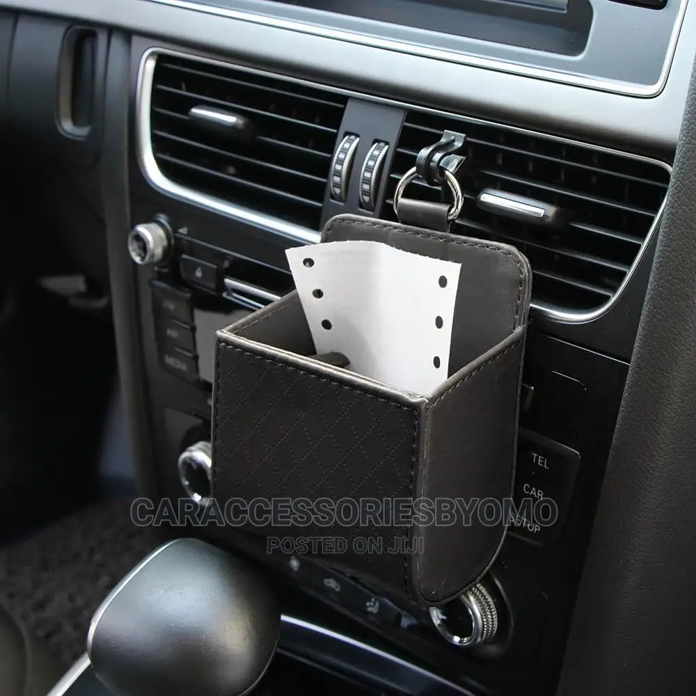 Car Styling PU Leather Tidy Storage Box Car Organizer