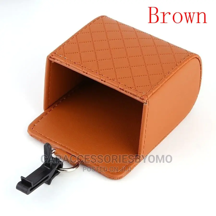 Car Styling PU Leather Tidy Storage Box Car Organizer
