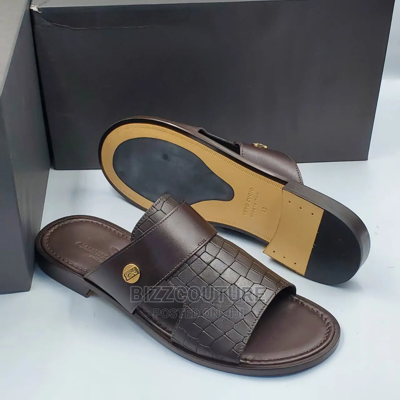 Original Italian GIANPIERONICOLA Slippers Available Instore