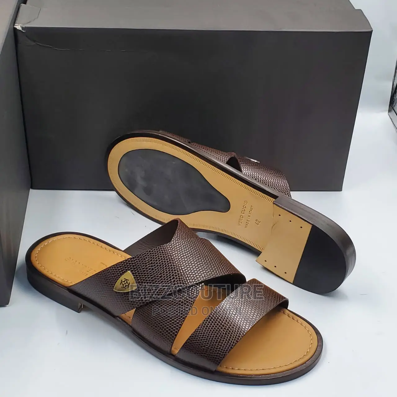 Original Italian GIANPIERONICOLA Slippers Available Instore
