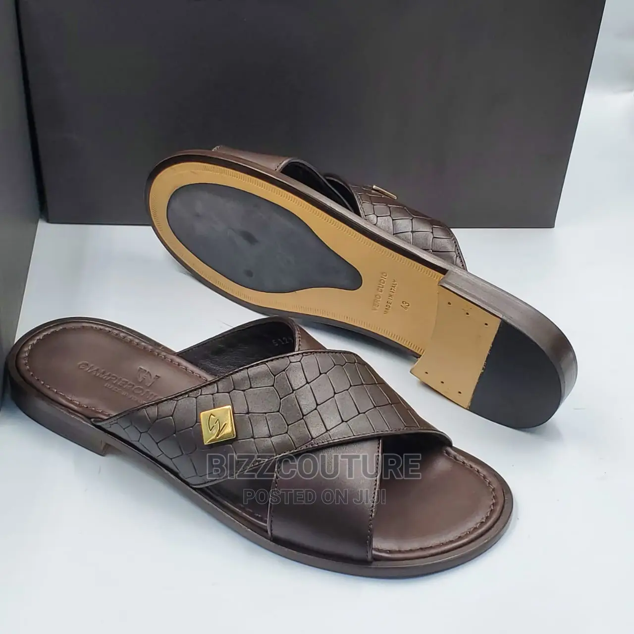Original Italian GIANPIERONICOLA Slippers Available Instore