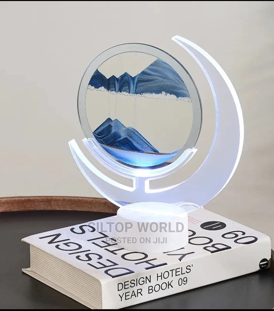 3d Moving Sand Art Desk Lamp