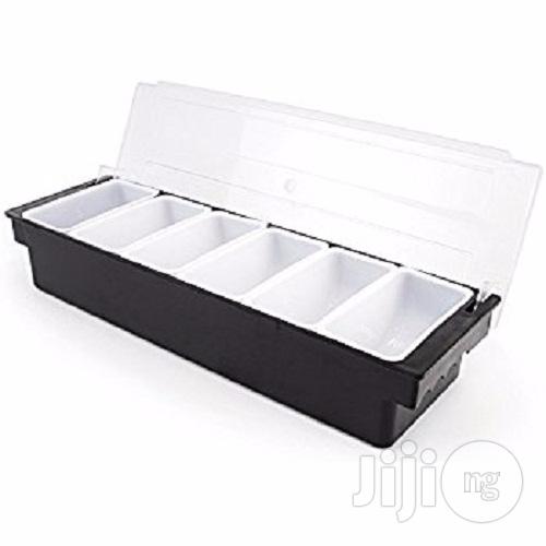 Universal Ice Cooled Condiment Holder With Domed Lid, 6 Pint