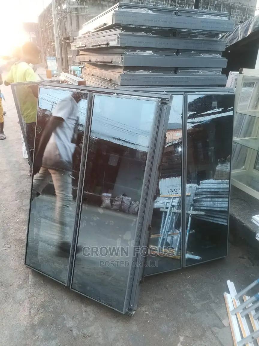 Frameless Aluminum Windows With Burglary and Net