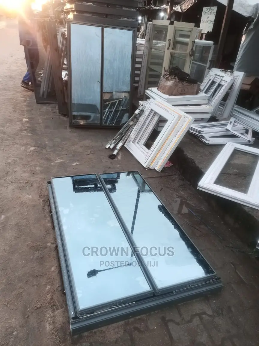 Frameless Aluminum Windows With Burglary and Net