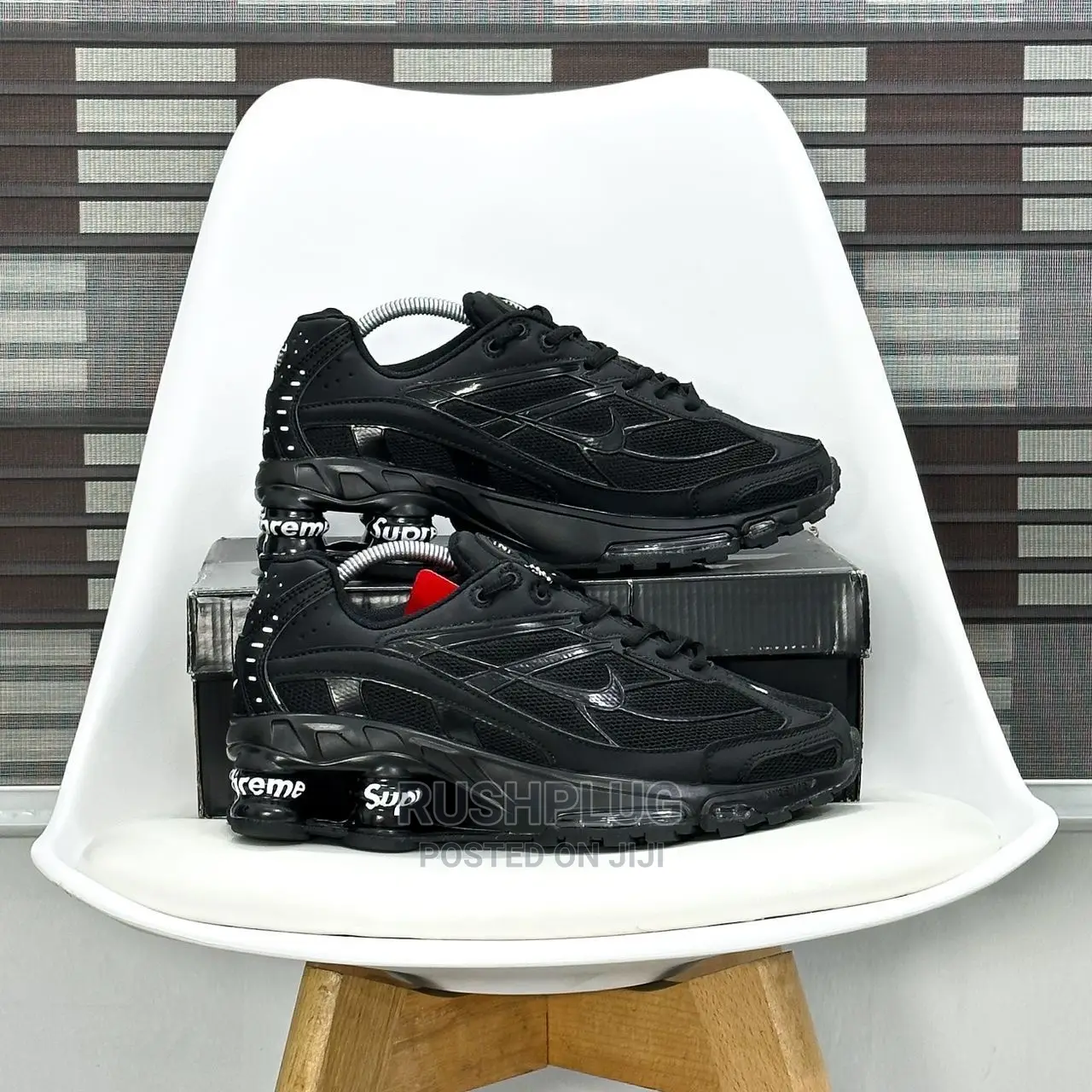 Supreme X Nike Shox Ride 2 “Black” Sneakers
