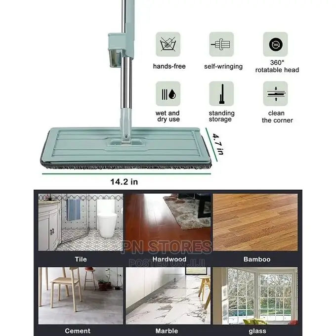 Self Squeeze Microfiber Flat Mop
