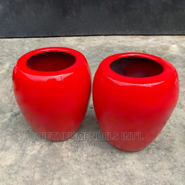 40cm Apple Fiberglass Flower Pot | Wholesales of Flower Pots