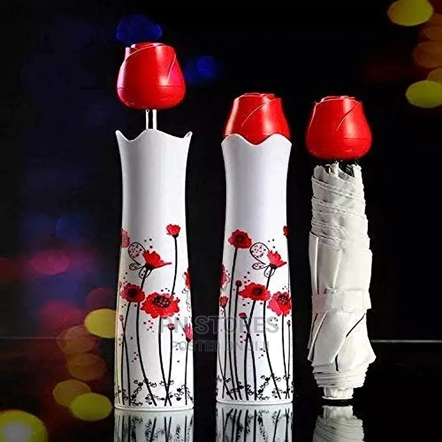 Rose-Shaped Portable Umbrella