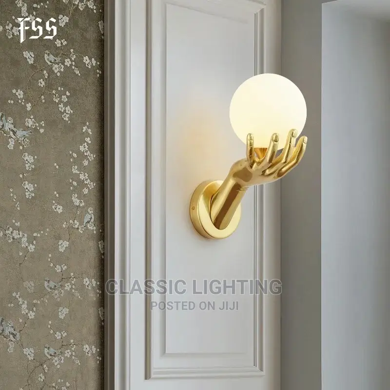 Modern Creative Hand Hold Ball Wall Lights Bedside