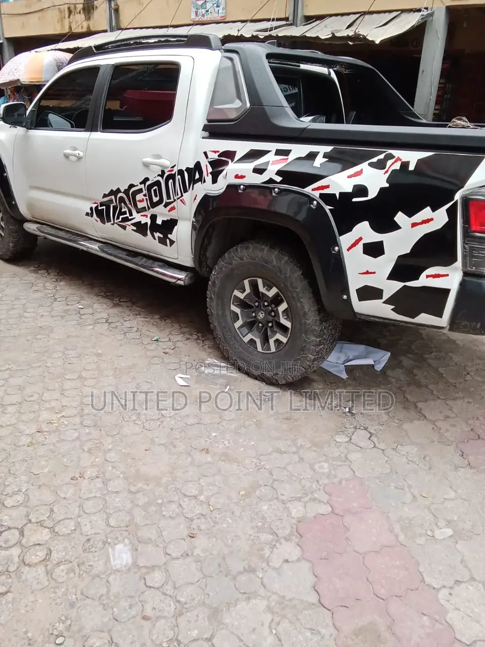 Tacoma Black Red Sticker