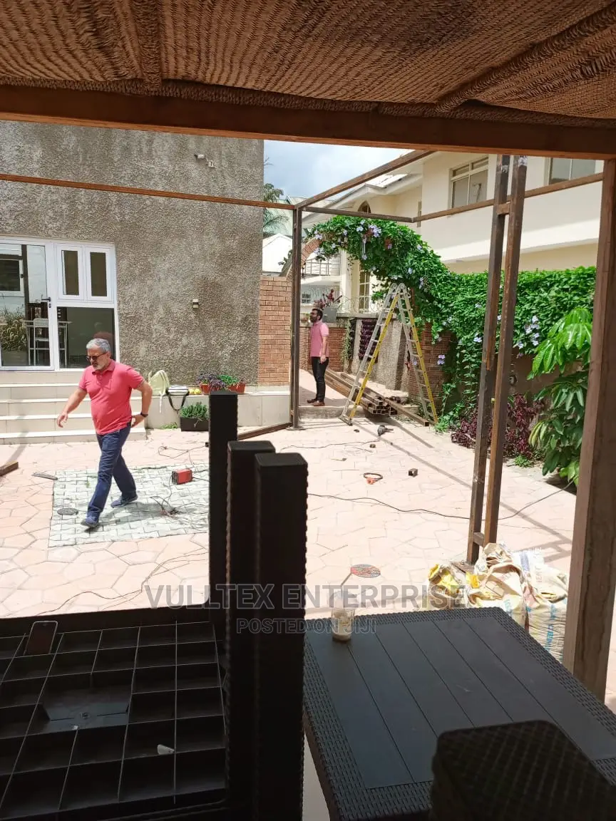Pergola With Fibre Glass Roof