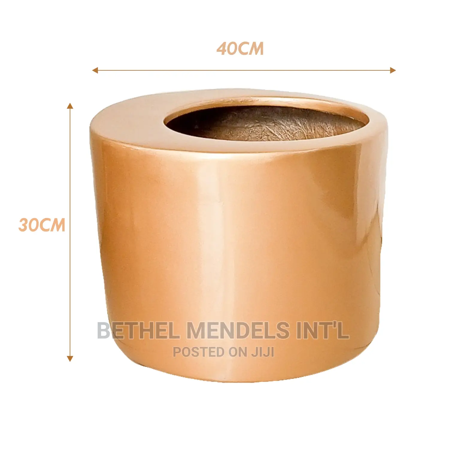 Curved Mouth Cylinder Fiberglass Flower Planters | Bulk Sale