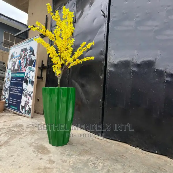70cm Okra Fiberglass Planters | Sales of Outdoor/Indoor Pots
