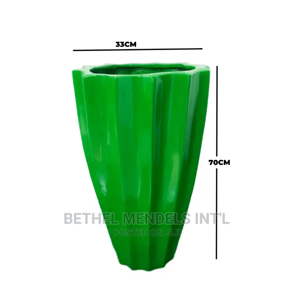 70cm Okra Fiberglass Planters | Sales of Outdoor/Indoor Pots