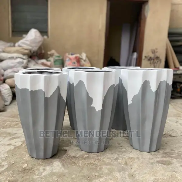 70cm Okra Fiberglass Planters | Sales of Outdoor/Indoor Pots