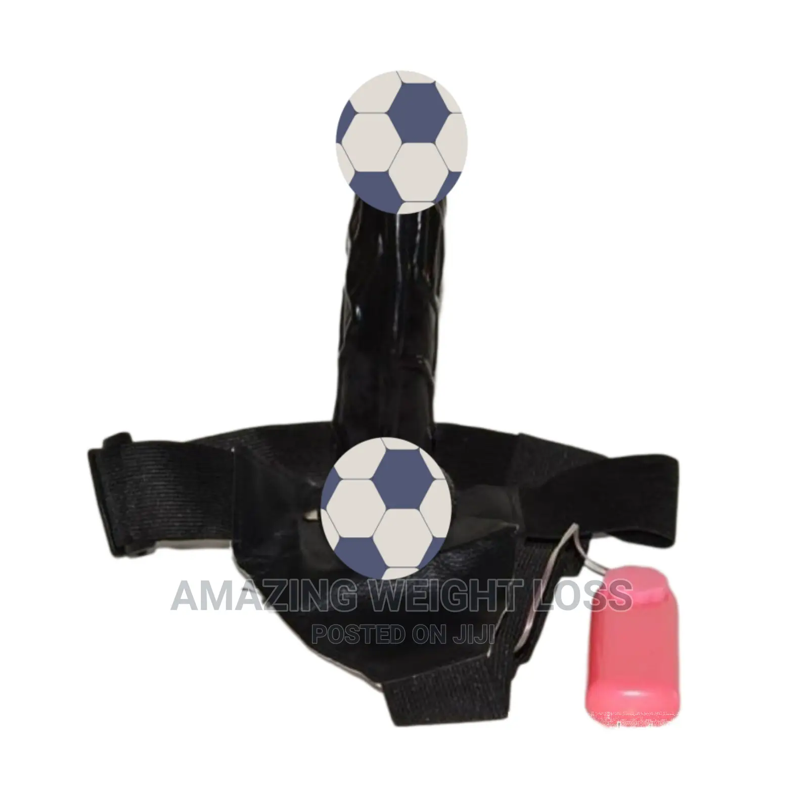 Black Strap-on Vibrating Dildo