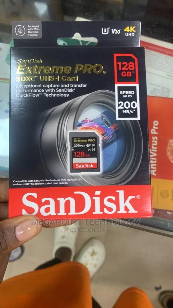 Sandisk 128gb Extreme Pro Sd Card