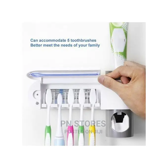 Uv Toothbrush Sterilizer With Toothpaste Dispenser