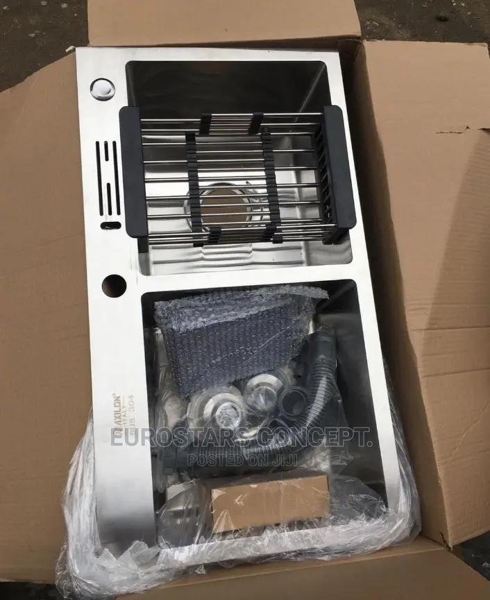 Double Bowl Aluminum Kitchen Sink