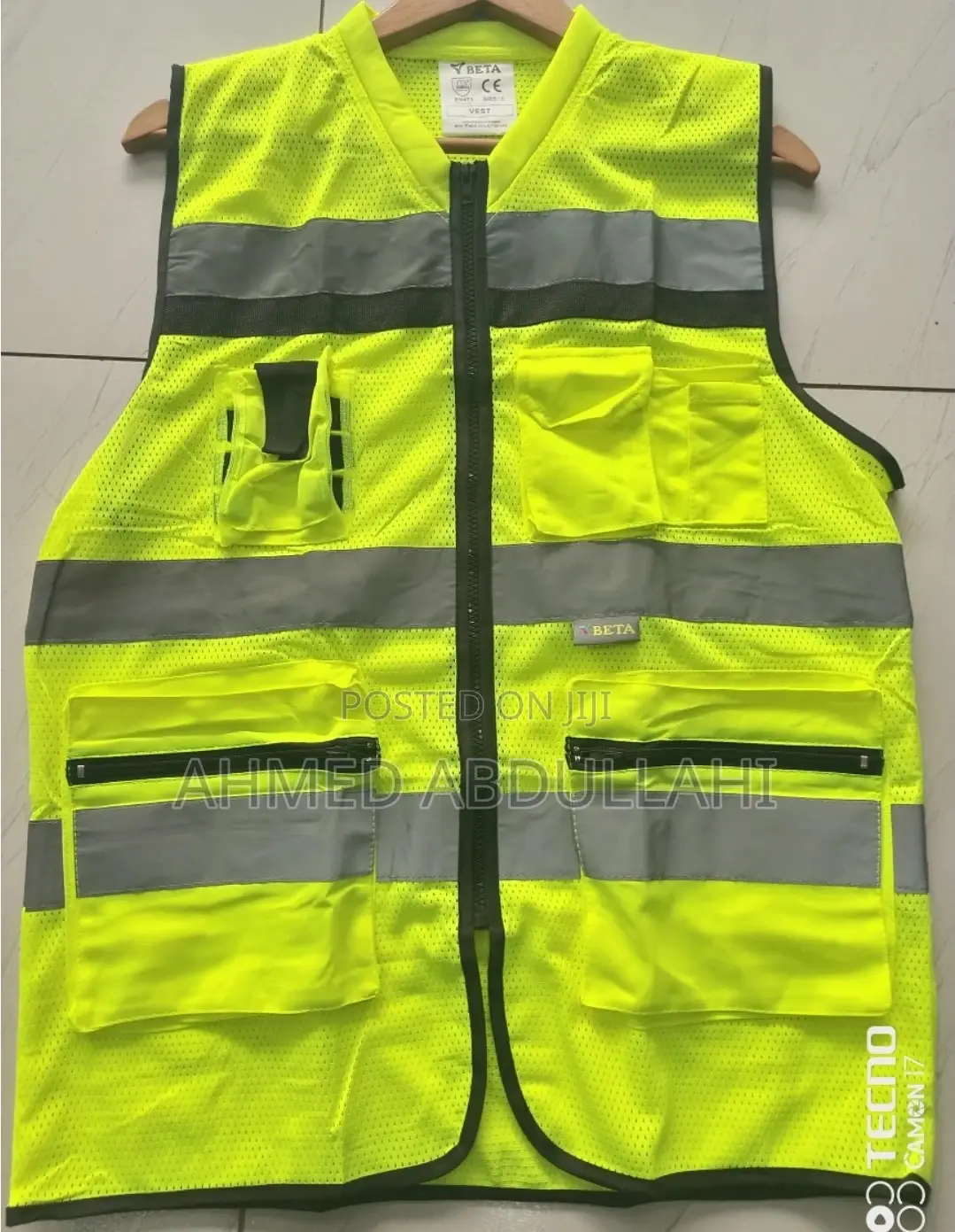 Beta Net Reflective Jacket With Pockets And Zip
