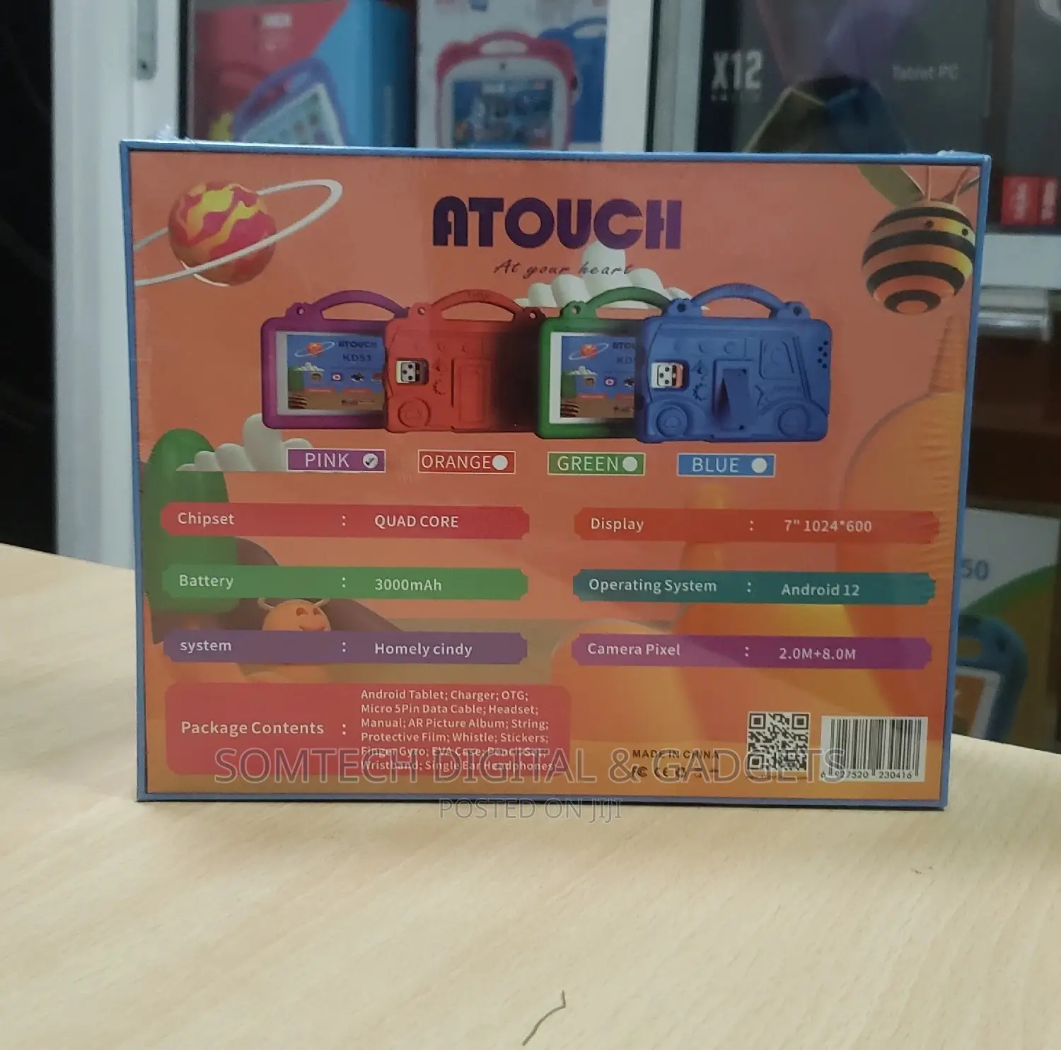 Children's Educational Tablet Atouch KD 53 8GB 256GB