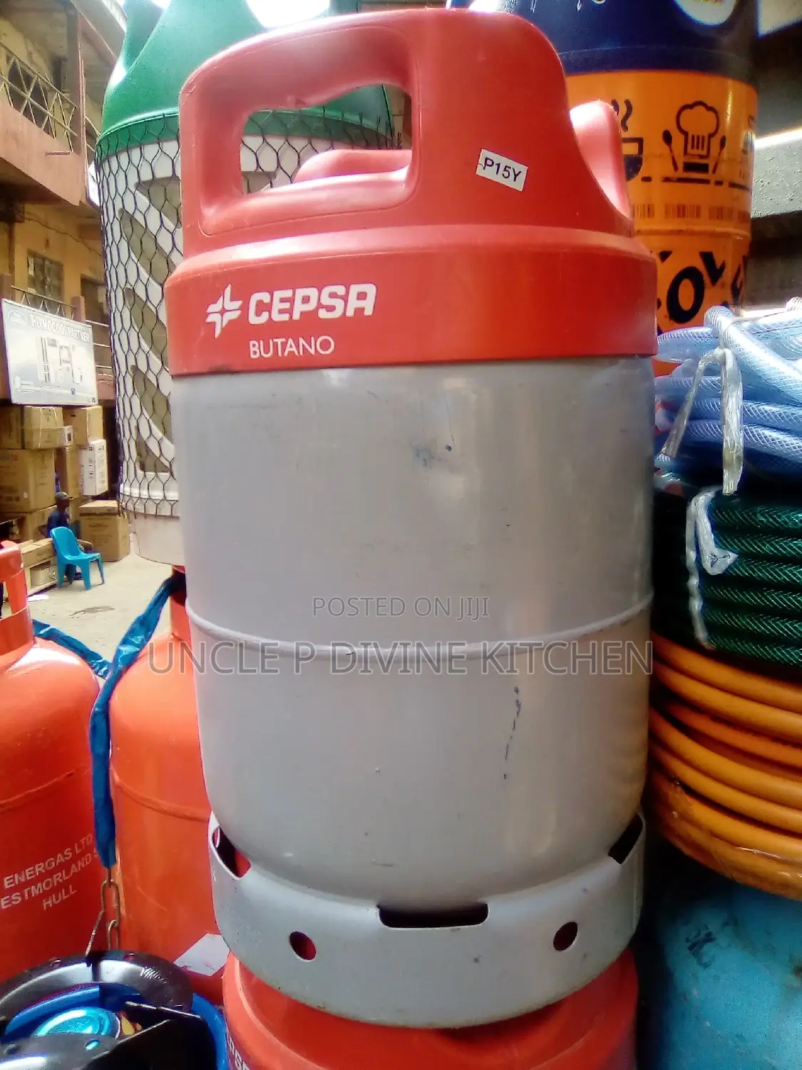 Tokunbo 12.5kg Gas Cylinder, Gas Regulator, 3yards of Host.
