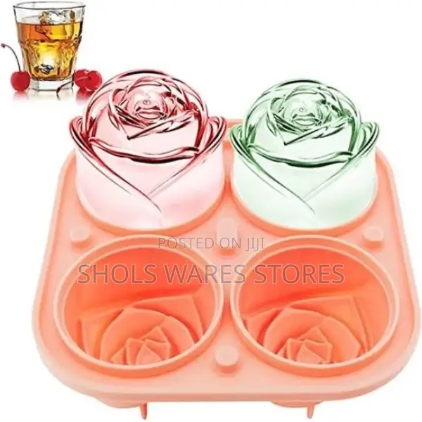 Silicone Rose Shaped Ice Mould