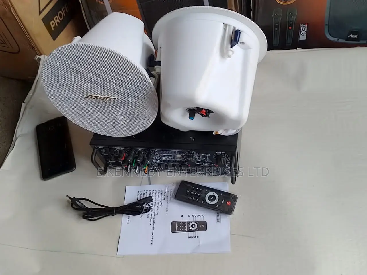 2way Bose Ceiling Speaker/Av-Mp326bt Amplifer